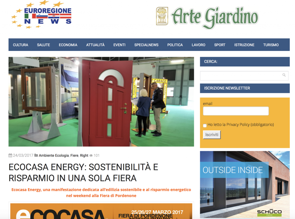 Euregione News 24 marzo ecocasa energy