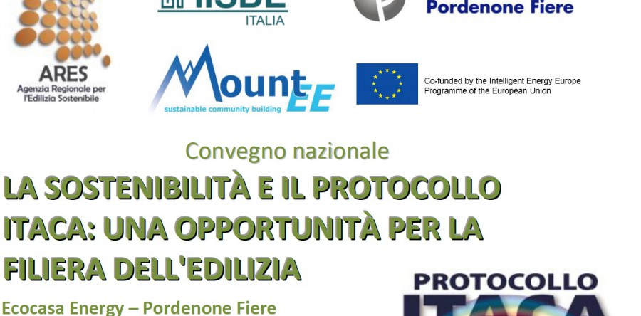 Convegno nazionale “La sostenibilità e il Protocollo ITACA”