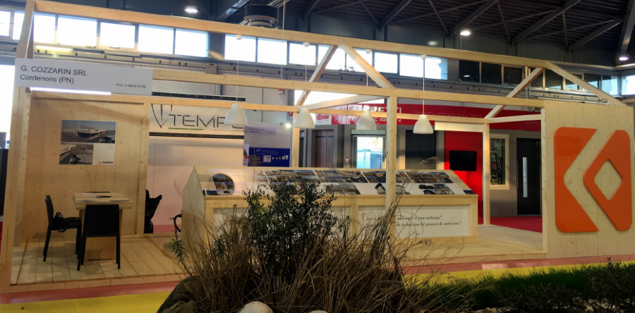 Le case ecologiche di Cozzarin Legnami presenti in Fiera a Pordenone a Ecocasa Sostenibile